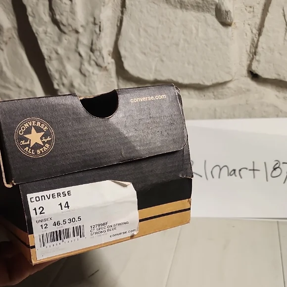 Converse Blue and White Sneakers - Picture 6 of 7